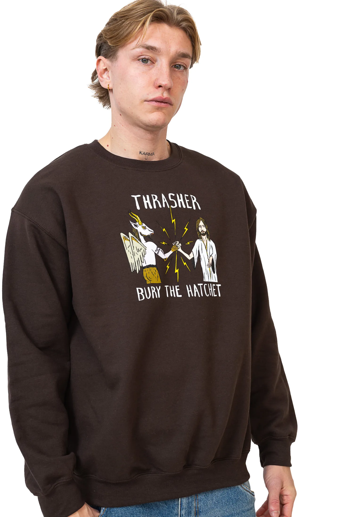 Bluza Bez Kaptura Thrasher x Toy Machine B.T.H.