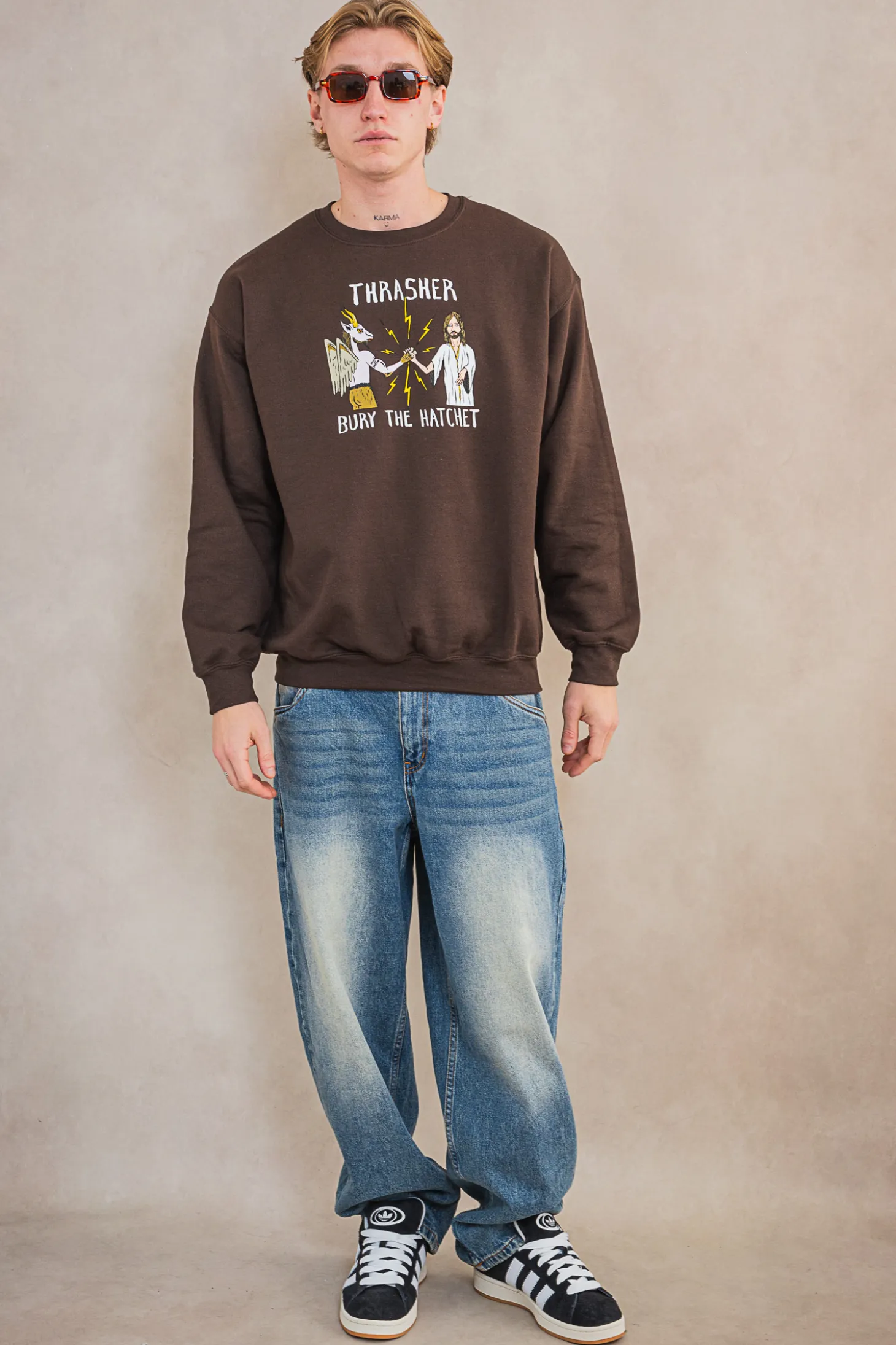 Bluza Bez Kaptura Thrasher x Toy Machine B.T.H.