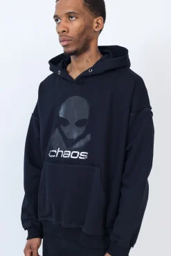 Bluza Z Kapturem Chaos Alien Distressed