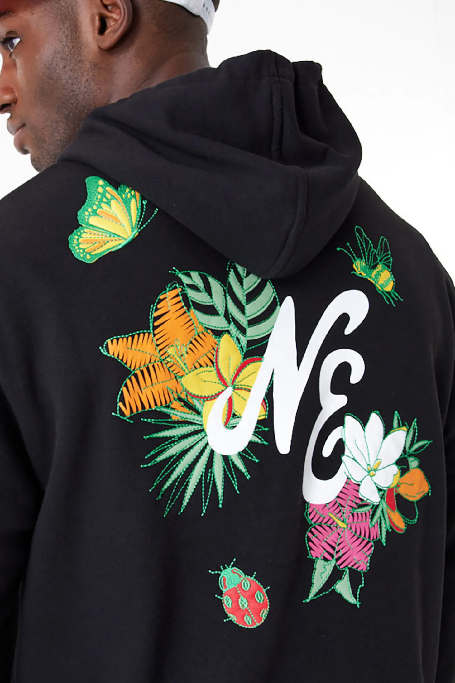 Bluza Z Kapturem New Era Floral Graphic Oversized