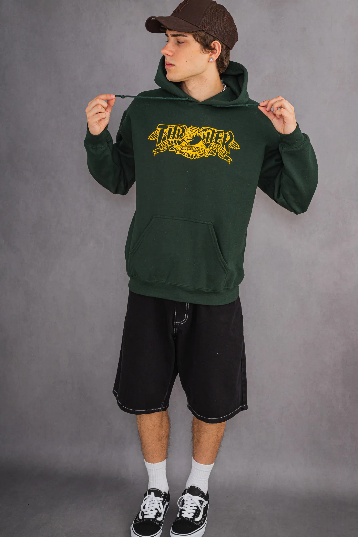 Bluza Z Kapturem Thrasher x Antihero Mag Banner