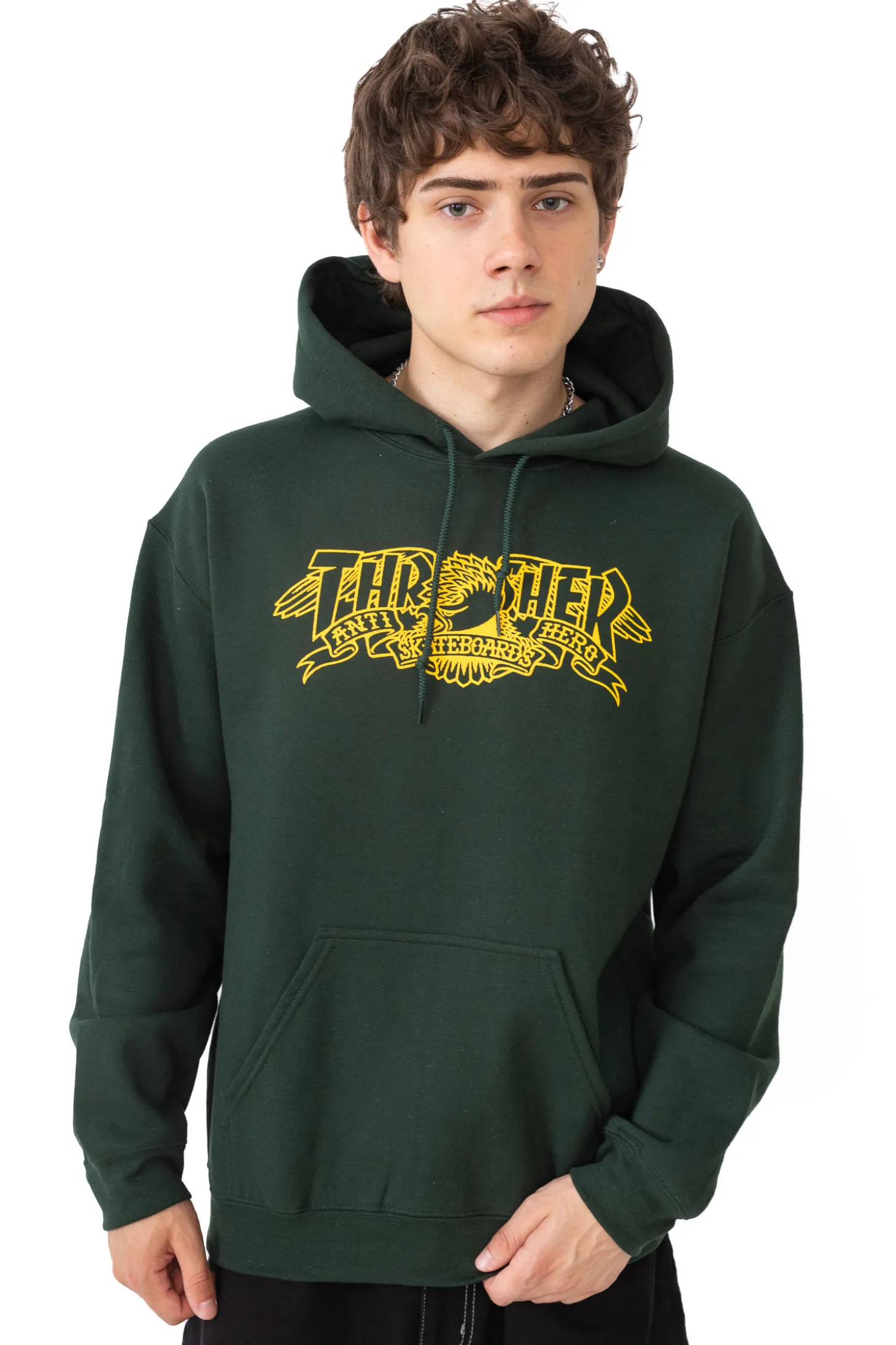 Bluza Z Kapturem Thrasher x Antihero Mag Banner