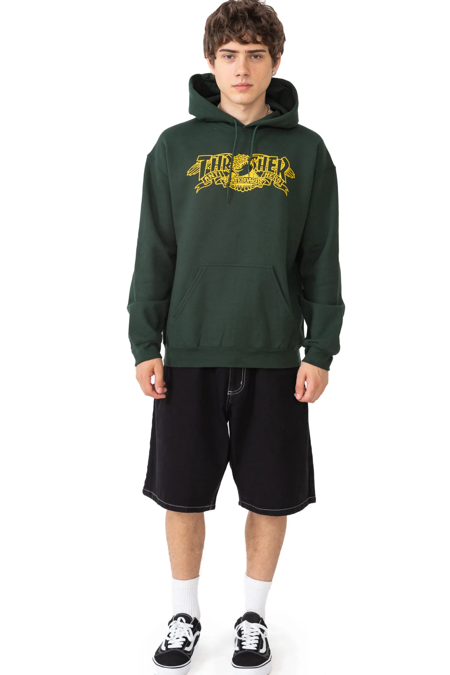 Bluza Z Kapturem Thrasher x Antihero Mag Banner