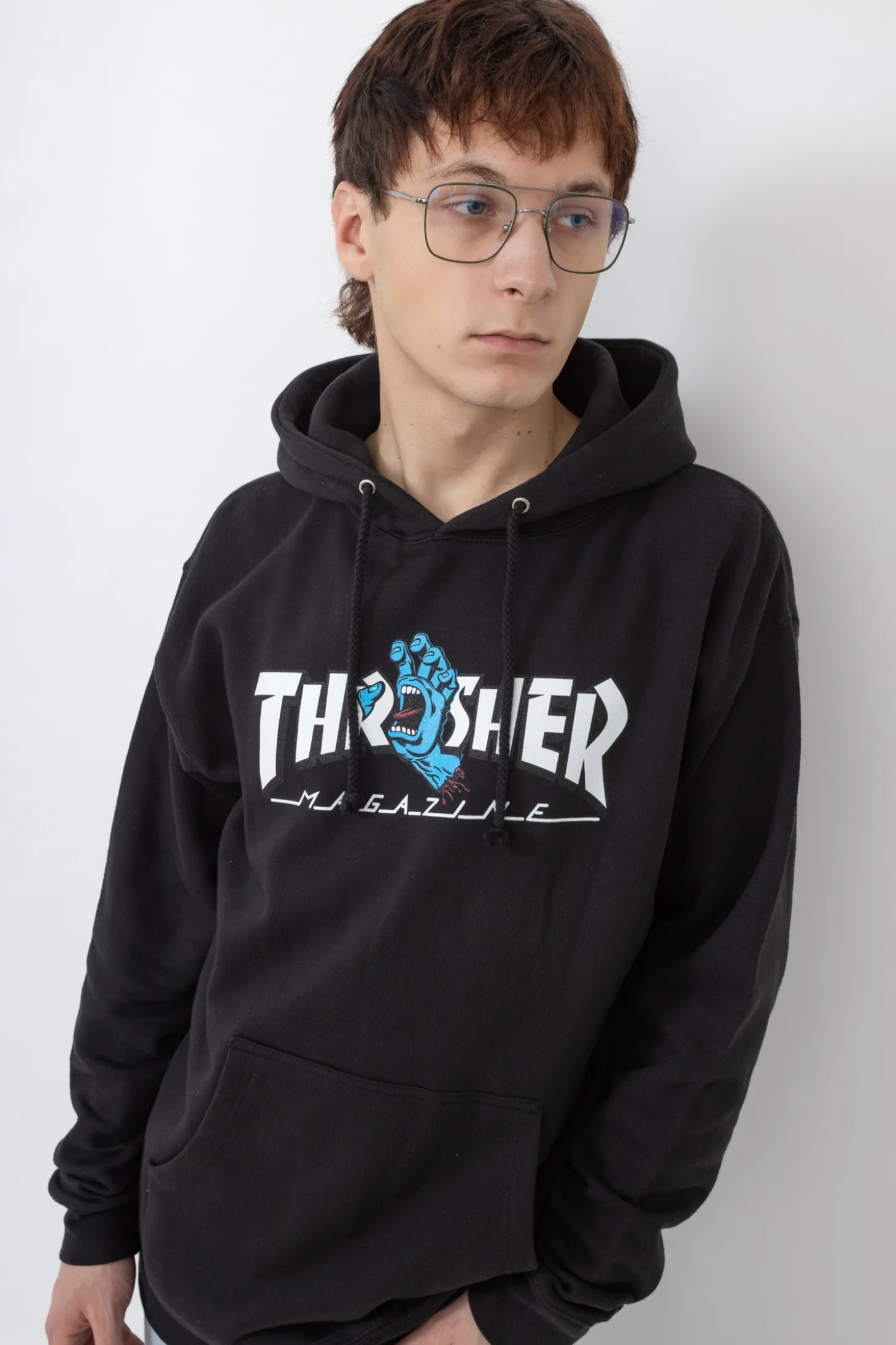 Bluza Z Kapturem Thrasher Screaming Logo Santa Cruz