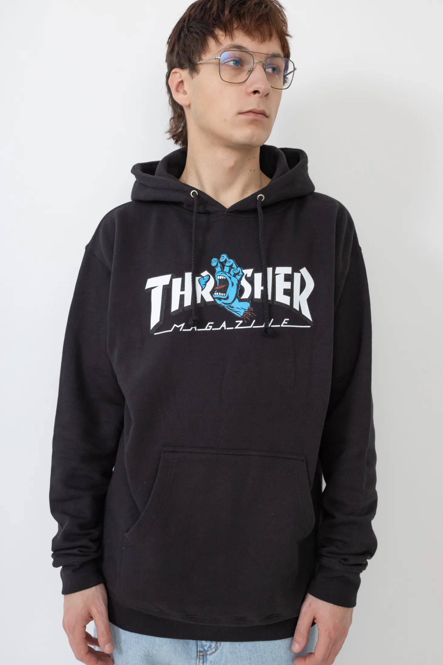 Bluza Z Kapturem Thrasher Screaming Logo Santa Cruz