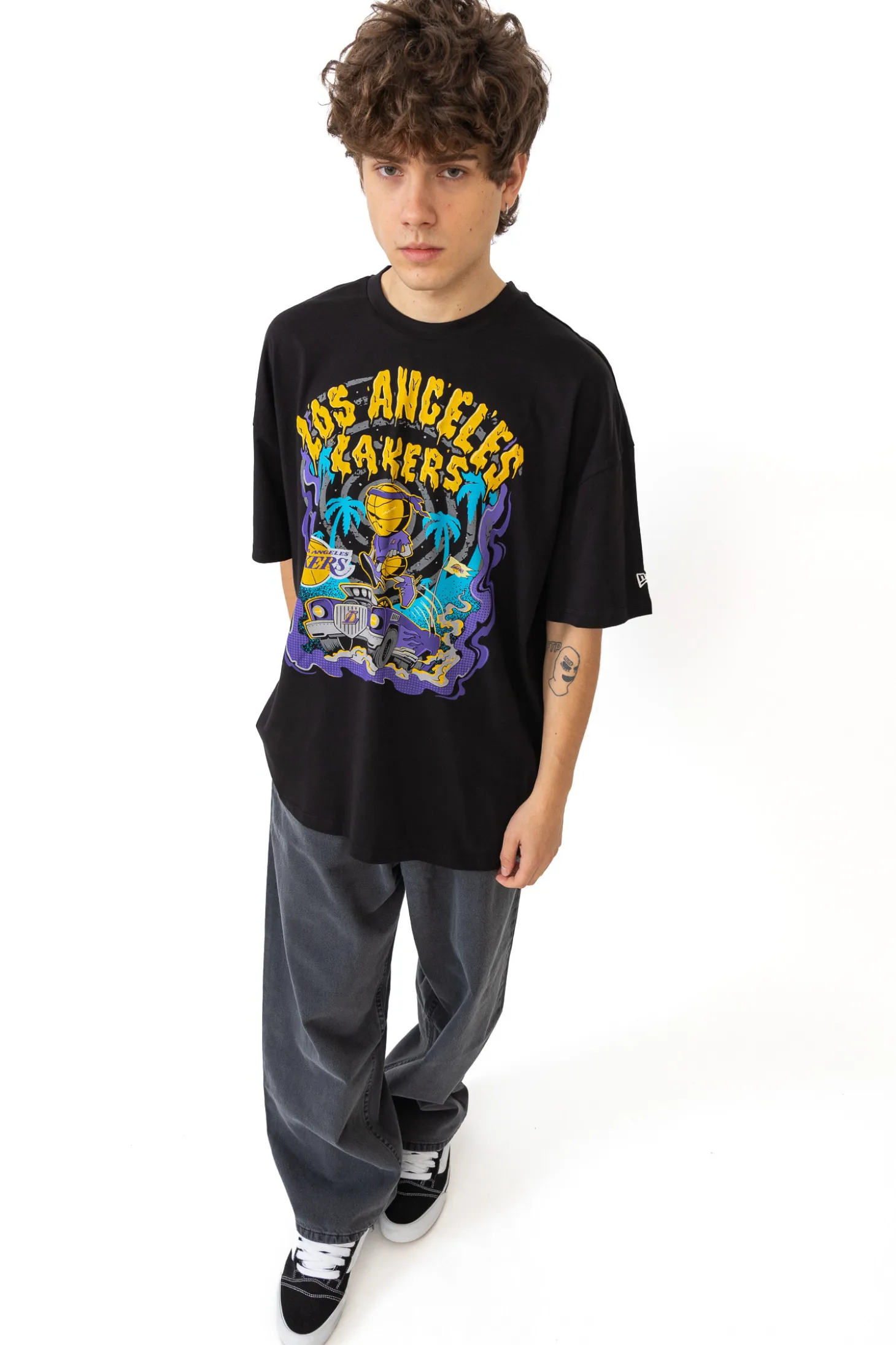 Koszulka New Era LA Lakers Graphic Drop Shoulder