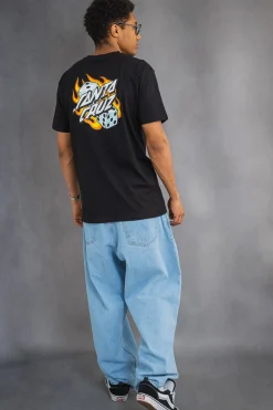 Koszulka Santa Cruz Flaming Dice Dot Chest