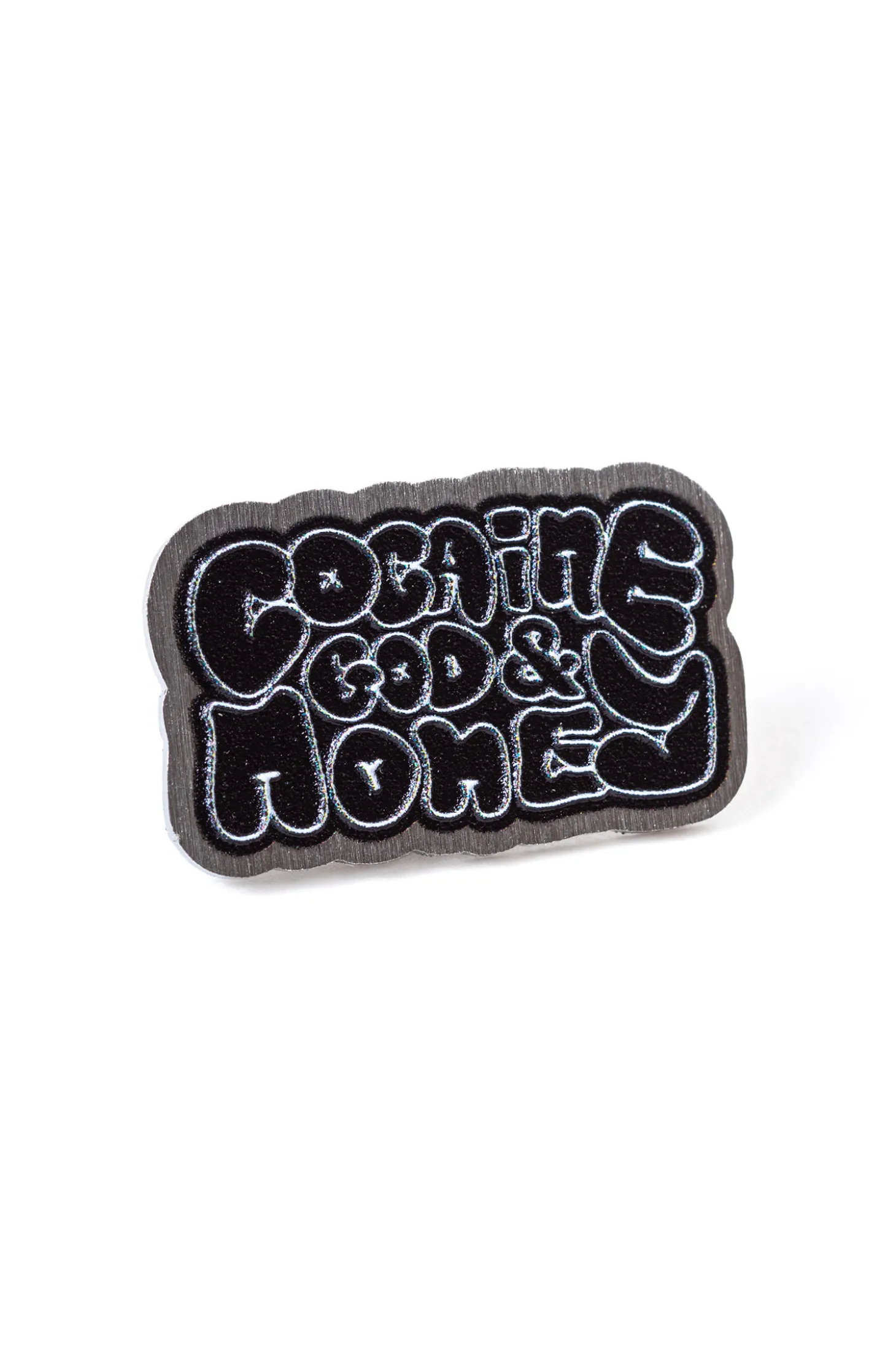 Przypinka Mercur God is Cocaine